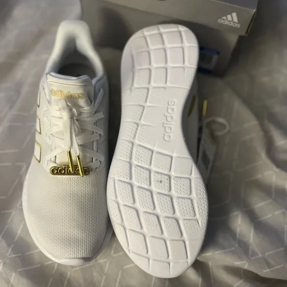 adidas gazelle silver green womens Shop White Womens adidas Puremotion SE Lace Up Sneakers – Shoebacca